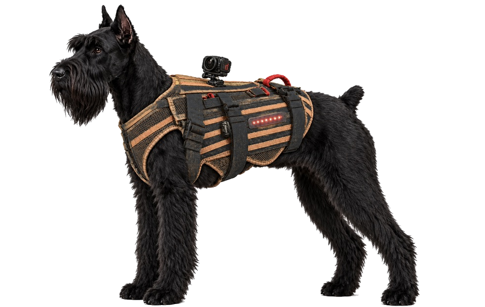 Approved K9 and K-MDAV vest with the border and background removed