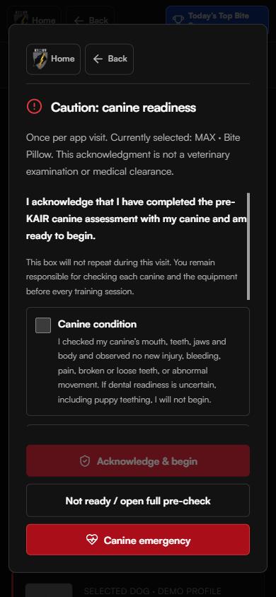 KAIR™ preview screenshot: Readiness