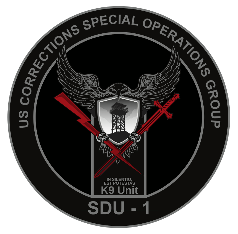 US Corrections Special Operations Group · K9 Unit · SDU-1