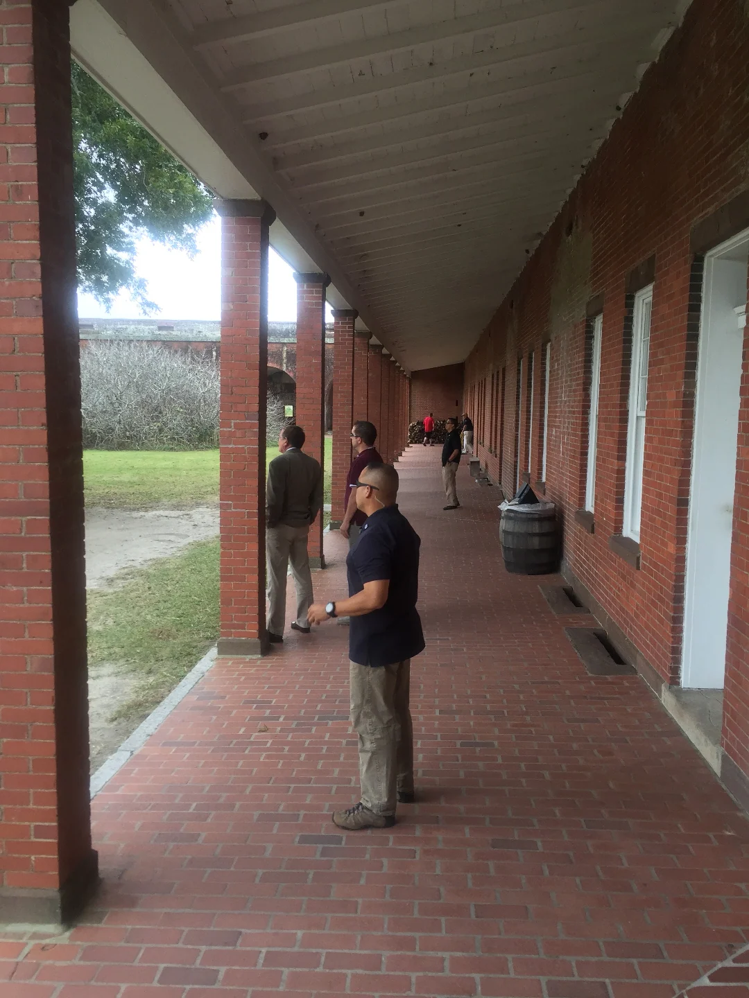 On post. Close-in detail position at a federal training facility.