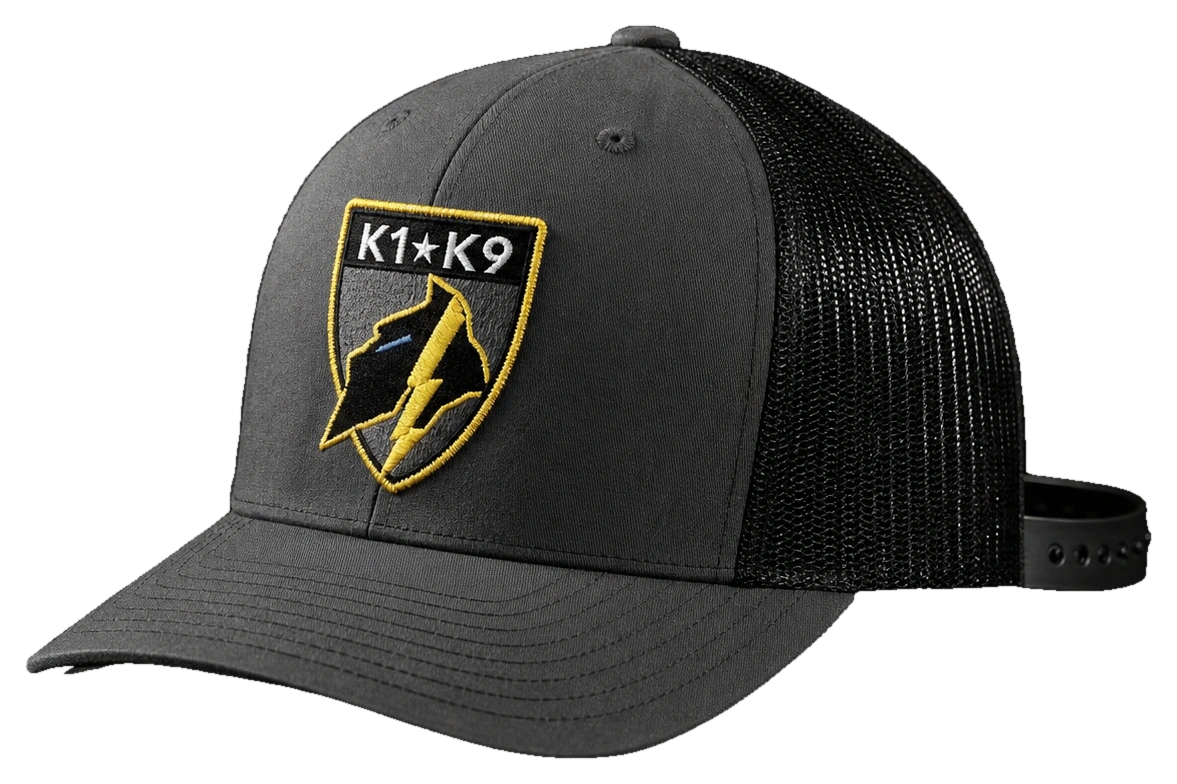 K1K9 · Truck Cap · Richardson 112 · Kinetic Yellow