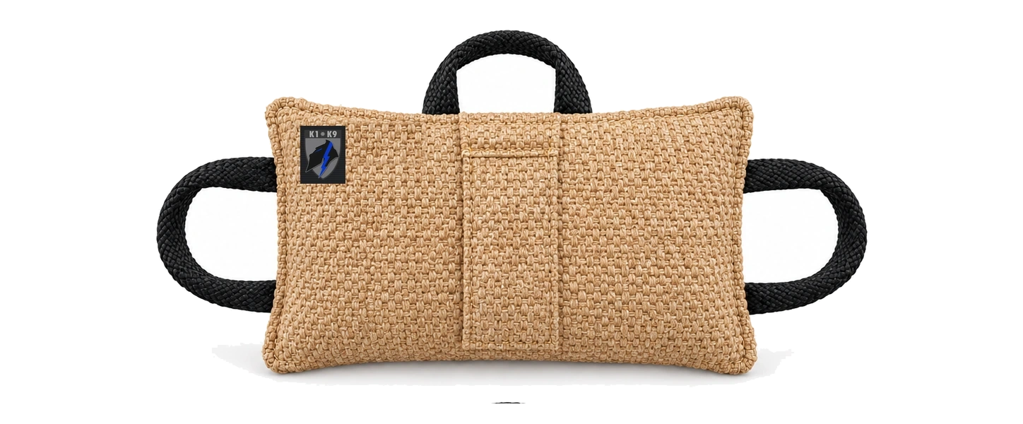 Gen 1 Production Design · KAIR™ PULSE jute bite pillow: exterior view