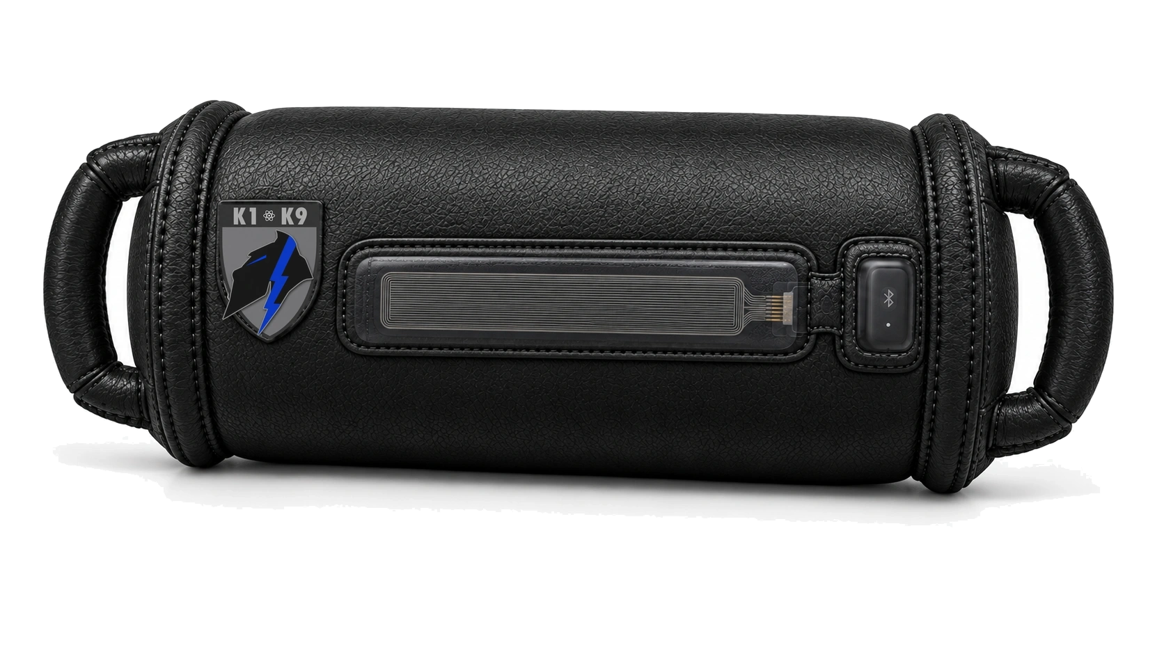 Gen 1 Production Design · K1K9 Wide Mouth Grip Developer with firm two-handed handles, exterior sensor pocket and Bluetooth transmitter